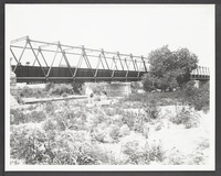 The Allenby Bridge across the Jordan near Jericho. Taken from right bank.