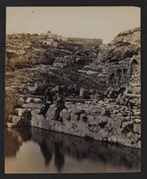 Jerusalem from En-Rogel. The Pool of Joab in the foreground