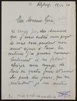 Stefan Zweig à André Spire.