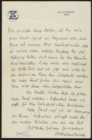 Stefan Zweig an Meir Wiener.