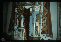Photograph of: Leipziger Temple in Piatra Neamţ - Torah ark and amud : Torah Ark and amud.