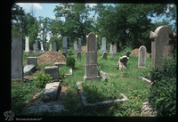 Photograph of: Jewish Cemetery in Ruma : Tombstones.