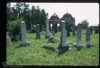 Photograph of: Jewish Cemetery in Ruma : Tombstones.