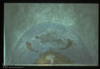 Photograph of: Synagogue in Bychawa - Interior : Eastern wall, wall paintings.
