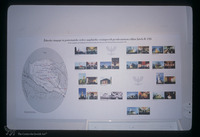 Photograph of: Wall panel depicting the Jewish History of the region in the City Museum in Murska Sobota.