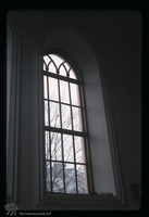 Photograph of: Synagogue in Sejny : Interior, window detail.