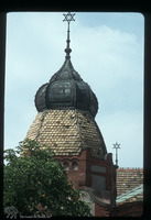 Photograph of: Synagogue in Subotica : One of domes on the corners of the building.
