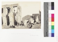 Osiride Pillars and Great Fallen Colossus The Memnonium.