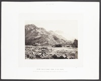 Distant view of Mount Serbal, in the evening "'And Jethro came to Moses into the wilderness, where he encamped by the Mount of God.' Ex. xviii.5".