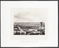 Jerusalem, from Mount Zion, with Mosque of Omar "'Mark ye well her bulwarks; consider her palaces; that ye may tell it to the generation following.' Ps. xlvi.13".