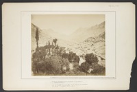 Vue de la vallée du monastère (Wadi Schiek) sur le wadi El-Racha--le Rafidim de la Bible?