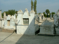 Photograph of: Jewish Cemetery in Margilan.