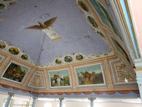 Photograph of: Grain Merchants' Synagogue in Bacău - Interior - Vault : Vault decoration.