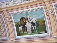 Photograph of: Grain Merchants' Synagogue in Bacău - Interior - Vault : Vault decoration.