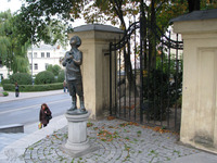 Photograph of: Romain Gary Monument in Vilnius.