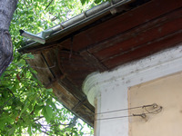 Photograph of: Great Synagogue in Hârlău : Exterior.