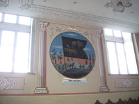 Photograph of: Great Synagogue in Fălticeni - Main prayer hall - Wall paintings - Tribes of Israel.