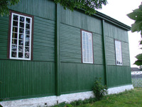 Photograph of: Wooden mosque in Ivie.