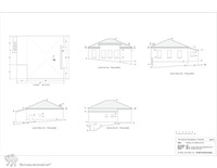 Photograph of: Beit Midrash in Bauska, drawings.
