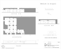 Photograph of: Mikveh in Aizpute, drawings.