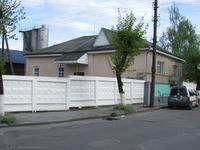 Photograph of: Kloyz of the Chernobyl Hasidim in Novohrad-Volynskyi.