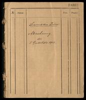 Lema'an Zion: Abrechnung des I-III Quartals 1903.