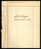 Lema'an Zion: Abrechnung des IV Quartals 1907 - I. Quartals 1908.
