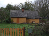 Photograph of: Postwar synagogue in Varakļāni, Latvia.