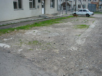 Photograph of: Foundations of the Beit Yosef Synagogue at 118 Stryiskaia St. in Drohobych.