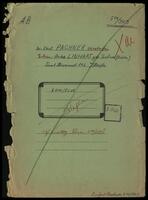 Pachner, Karl residing in Haifa, Israel, reparations file.