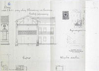 Photograph of: Or Shemesh Synagogue (the Tschup Shul) in Lviv (Lwów, Lemberg, Lvov) : Construction design.