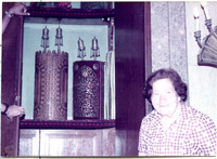 Photograph of: Meir Einaim (Biton) Synagogue in Cairo : Interior, Torah ark.