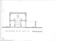 Photograph of: Drawings of Helwan (Hélouan) Synagogue in Cairo : Drawings.