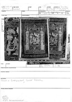 Photograph of: Parokhet (Torah Ark curtain) : Field documentation.