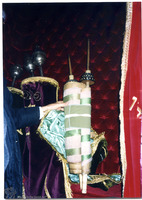 Photograph of: Torah ark, Turkey : Torah scrolls.