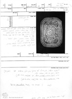 Photograph of: Amulet : Field documentation.