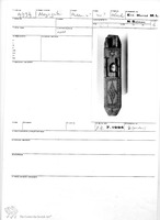 Photograph of: Mezuzah cover : Field documentation.