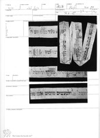 Photograph of: Wimple (Torah binder) : Field documentation.