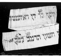 Photograph of: Wimple (Torah binder).