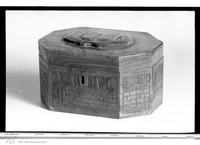 Photograph of: Ethrog container.