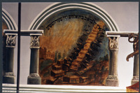 Photograph of: Beit Tfila Benyamin in Chernivtsi (Czernowitz), Ukraine, 1923, photos 1994 : Wall painting.