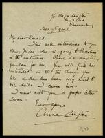 Letters to Sir Ronald Storrs.
