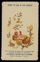 "Glory to God in the Highest" Christmas Greeting Card.