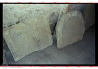 Photograph of: Jewish tombstones in Lapidarium in Ptuj.