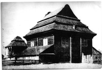 Photograph of: Wooden synagogue in Voupa : Old photograph.