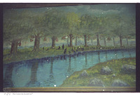 Photograph of: Kupa Synagogue in Kraków - Western wall of the prayer hall - Psalm 137.