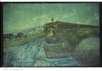 Photograph of: Kupa Synagogue in Kraków - Western wall of the prayer hall - Noah's Ark detail.