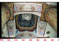 Photograph of: Synagogue in Łańcut - Bimah : Interior dome of the bimah.
