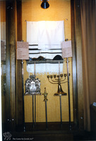 Photograph of: Jewish ritual objects from the Museum of the History of Religion, Grodno.