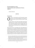 The Final Solution in Corfu : implementation and coordination of various agencies.